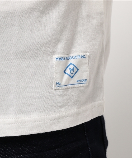 MYSELF ABAHOUSE（マイセルフアバハウス）の「ボンジュールTシャツ | マイセルフ（Tシャツ/カットソー・メンズ・ネイビー/ホワイト・M/L）」の19枚目の写真