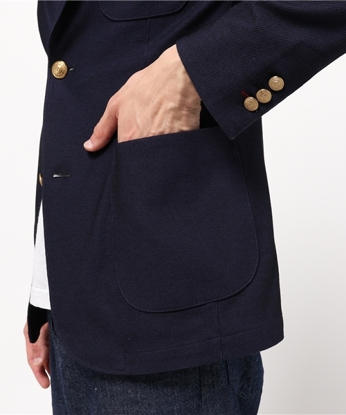 BLACK LABEL CRESTBRIDGE(ブラックレーベル・クレストブリッジ)の「メッシュニット ブレザー(テーラードジャケット・メンズ・グレー/ネイビー・LL/M/L)」の8枚目の写真
