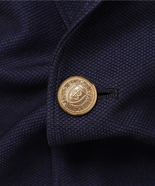 BLACK LABEL CRESTBRIDGE(ブラックレーベル・クレストブリッジ)の「メッシュニット ブレザー(テーラードジャケット・メンズ・グレー/ネイビー・LL/M/L)」の11枚目の写真
