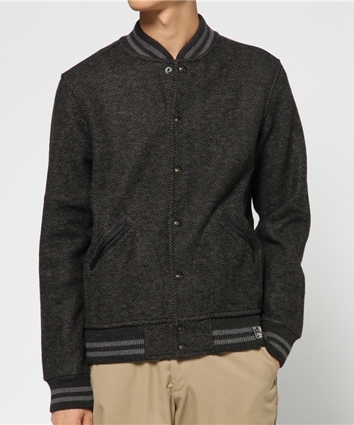 Polo by Ralph Lauren スタジャン M 黒 POLO RALPH LAUREN（ポロ ラルフ ローレン）の「レザースリーブ