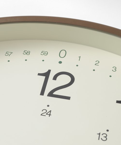 BRUNO(ブルーノ)の「イージータイムクロック(掛け時計・レディース・ネイビー/ブラウン・フリ-)」の3枚目の写真