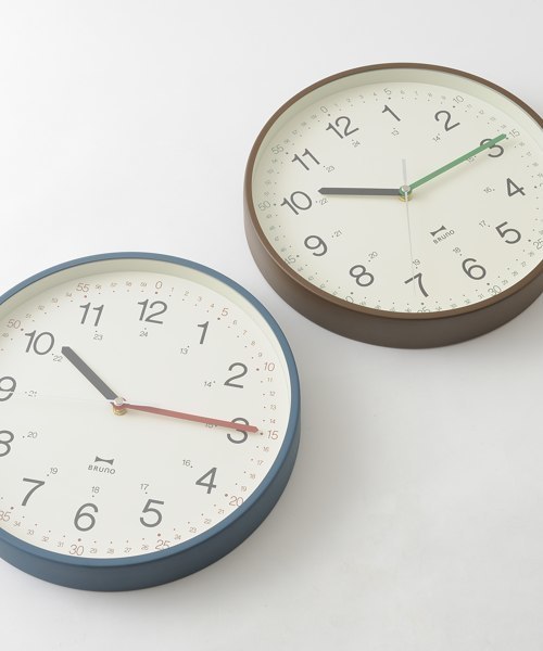 BRUNO(ブルーノ)の「イージータイムクロック(掛け時計・レディース・ネイビー/ブラウン・フリ-)」の12枚目の写真