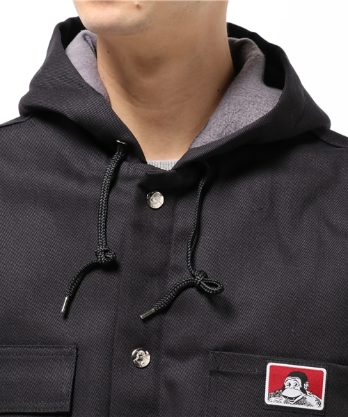 BEN DAVIS ORIGINALS（ベンデイビスオリジナルス）の「BEN DAVIS USA HOODED JACKET（ブルゾン・メンズ・ブラック・LARGE/X-LARGE）」の9枚目の写真
