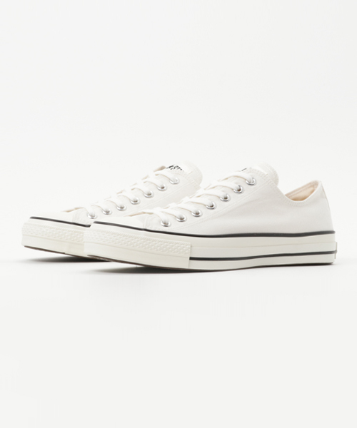 CONVERSE ALL STAR(コンバースオールスター)の「CONVERSE / コンバース ALLSTAR CANVAS J OX(スニーカー・メンズ・ホワイト/ブラック・27cm/28cm/26cm)」の1枚目の写真