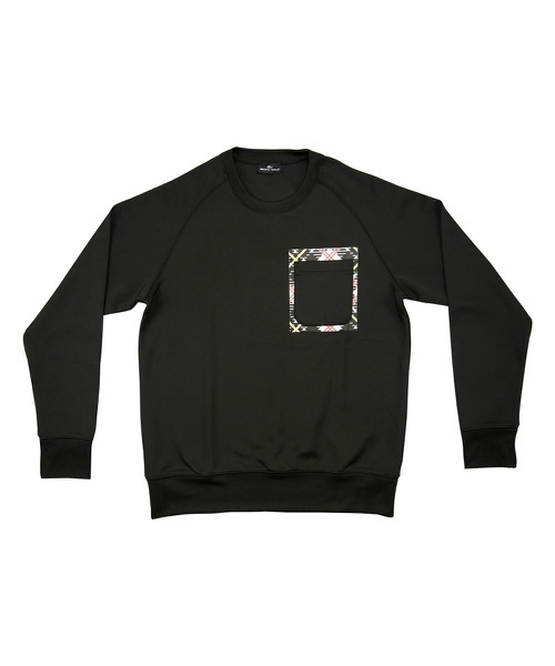 BODY WILD（ボディーワイルド）の「スウェット（ロングスリーブ）ポケット付（スウェット・メンズ・杢グレー/ブラック・MEDIUM/LARGE/SMALL）」の2枚目の写真