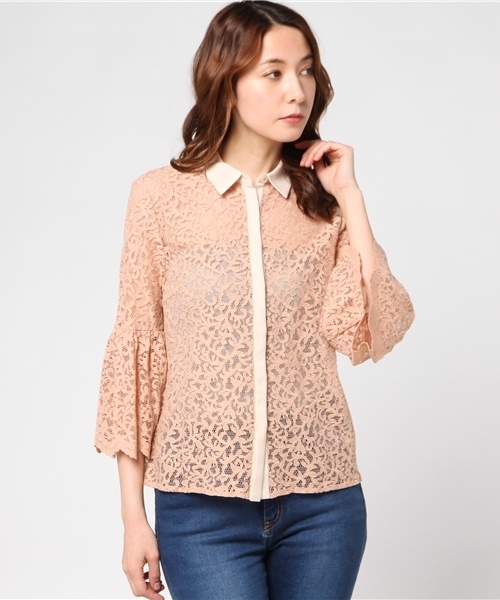 Banner Barrett（バナーバレット）の「LACE BLOUSE（シャツ/ブラウス・レディース・ピンク/キナリ/ブラック・38）」の13枚目の写真