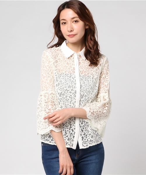 Banner Barrett（バナーバレット）の「LACE BLOUSE（シャツ/ブラウス・レディース・ピンク/キナリ/ブラック・38）」の14枚目の写真