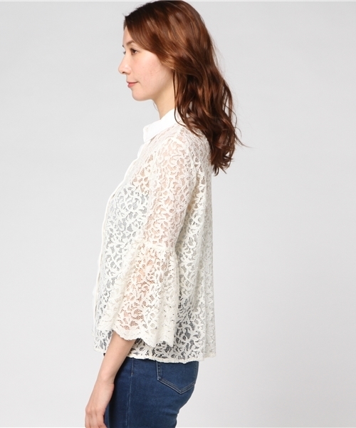 Banner Barrett（バナーバレット）の「LACE BLOUSE（シャツ/ブラウス・レディース・ピンク/キナリ/ブラック・38）」の5枚目の写真