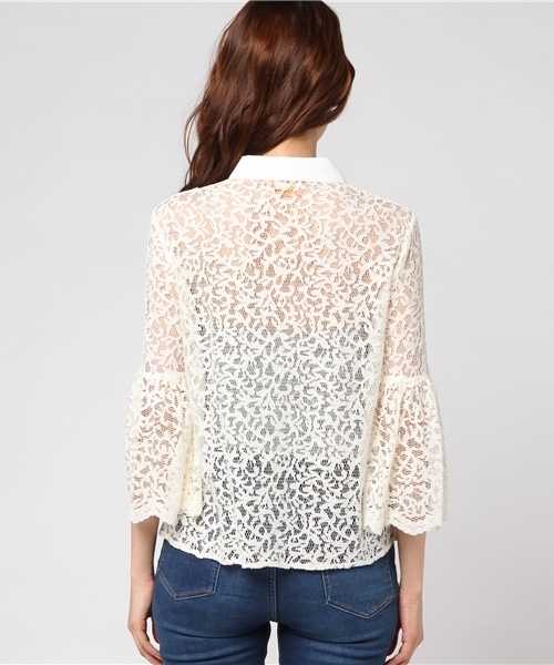 Banner Barrett（バナーバレット）の「LACE BLOUSE（シャツ/ブラウス・レディース・ピンク/キナリ/ブラック・38）」の6枚目の写真