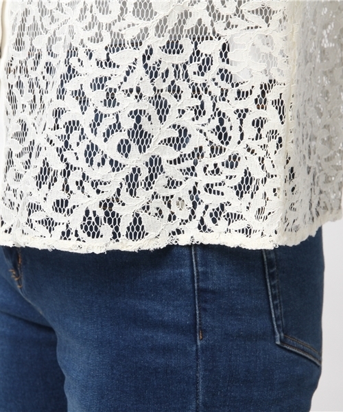 Banner Barrett（バナーバレット）の「LACE BLOUSE（シャツ/ブラウス・レディース・ピンク/キナリ/ブラック・38）」の9枚目の写真