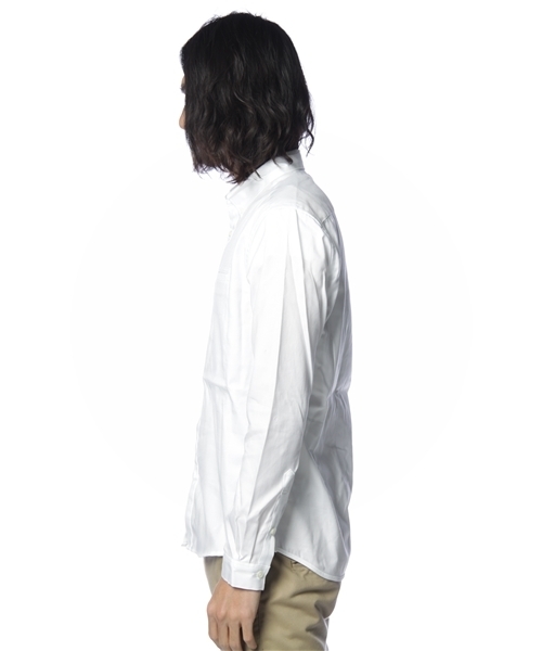 NANO universe（ナノユニバース）の「形態安定トラベルBDシャツ  L/S（シャツ/ブラウス・メンズ・ホワイト・SMALL/MEDIUM/LARGE）」の2枚目の写真