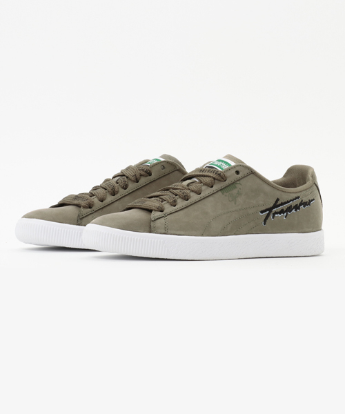 puma clyde olive
