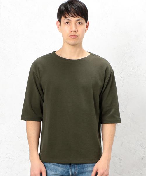 green label relaxing（グリーンレーベルリラクシング）の「BC JQ/GARTER ボートネック 5/SL カットソー ◆（Tシャツ/カットソー・メンズ・ホワイト/ブラック/オリーブ/ベージュ/オレンジ/ネイビー・LARGE/MEDIUM/SMALL）」の19枚目の写真