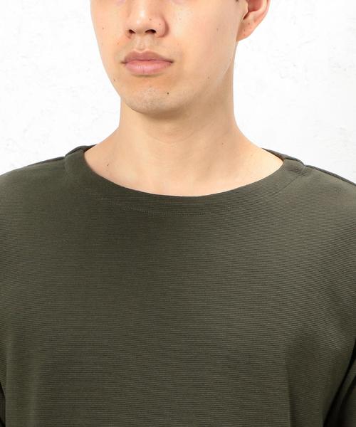 green label relaxing（グリーンレーベルリラクシング）の「BC JQ/GARTER ボートネック 5/SL カットソー ◆（Tシャツ/カットソー・メンズ・ホワイト/ブラック/オリーブ/ベージュ/オレンジ/ネイビー・LARGE/MEDIUM/SMALL）」の14枚目の写真