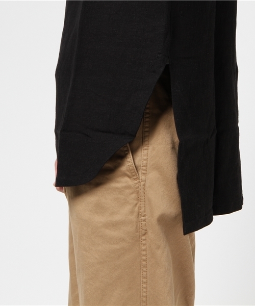 THEE（シー）の「THEE: リネンノースリーブＴシャツ（シャツ/ブラウス・メンズ・ブラック・ONE SIZE）」の3枚目の写真