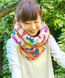 チャイハネ | 【チャイハネ】メキシカン柄アミーゴボアネックウォーマー(ネックウォーマー/スヌード)