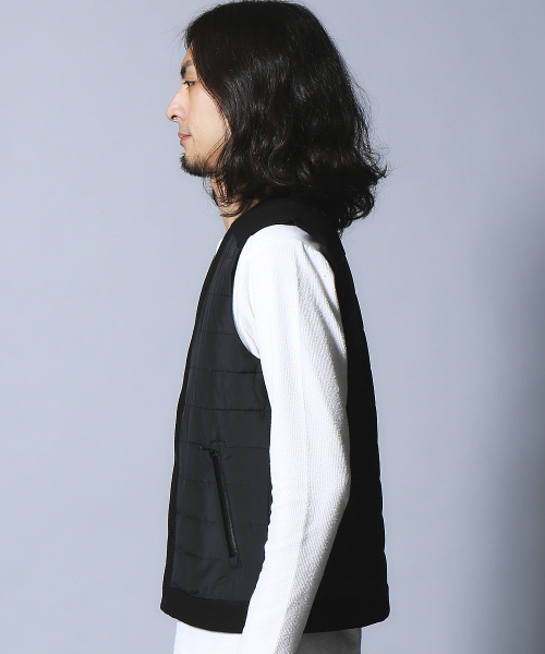 5351 POUR LES HOMMES（ゴーサンゴーイチプールオム）の「ライトキルティングベスト（ダウンベスト・メンズ・ブラック・44/46/48）」の3枚目の写真