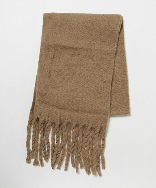 KOBE LETTUCE（コウベレタス）の「ツイストフリンジ起毛素材ふわふわストール/マフラー/ショール/スヌード/無地/チェック柄[J549]【入荷済】（ストール/ショール・レディース・ライトグレー/ブラック/ブルー/アイボリー/その他1/その他2/ベージュ系その他/ピンク/その他3・FREE）」の5枚目の写真