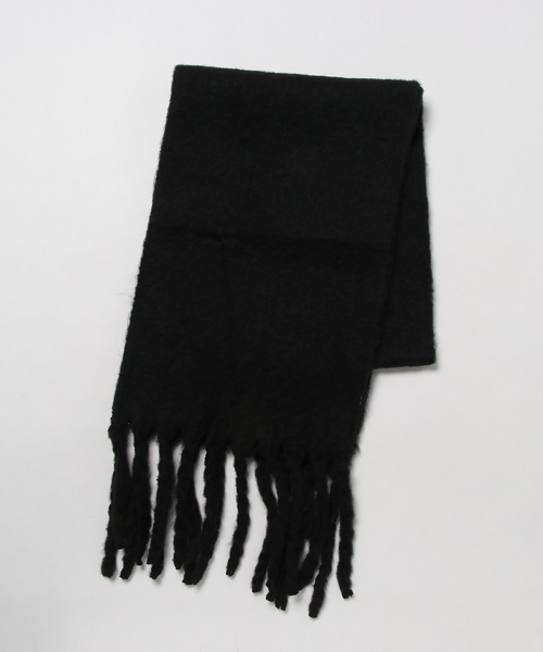 KOBE LETTUCE（コウベレタス）の「ツイストフリンジ起毛素材ふわふわストール/マフラー/ショール/スヌード/無地/チェック柄[J549]【入荷済】（ストール/ショール・レディース・ライトグレー/ブラック/ブルー/アイボリー/その他1/その他2/ベージュ系その他/ピンク/その他3・FREE）」の3枚目の写真