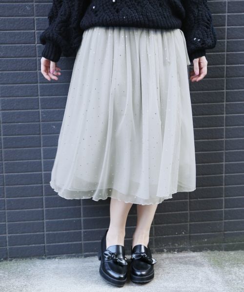 Heather（ヘザー）の「3WAYホシガラチュールスカート  778197（スカート・レディース・ブラック/グレー/ホワイト系その他・FREE）」の3枚目の写真