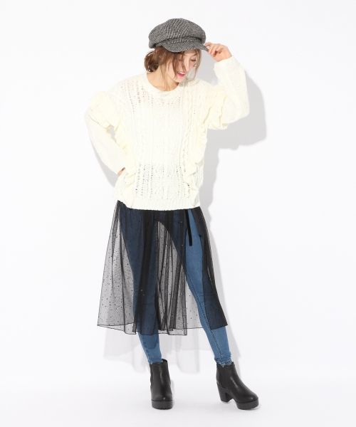 Heather（ヘザー）の「3WAYホシガラチュールスカート  778197（スカート・レディース・ブラック/グレー/ホワイト系その他・FREE）」の14枚目の写真