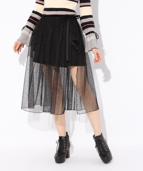 Heather（ヘザー）の「3WAYホシガラチュールスカート  778197（スカート・レディース・ブラック/グレー/ホワイト系その他・FREE）」の5枚目の写真