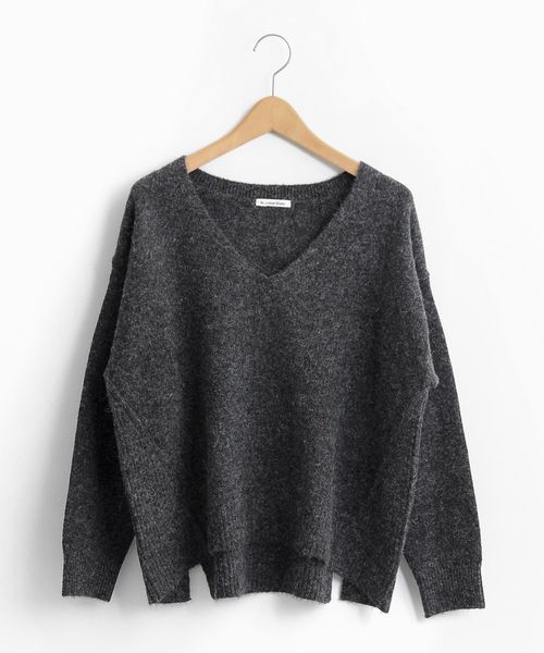 le.coeur blanc（ルクールブラン）の「アンゴラ混Vネックプルオーバー（ニット/セーター・レディース・ベージュ/ライトグレー/チャコールグレー/ラベンダー・38）」の18枚目の写真