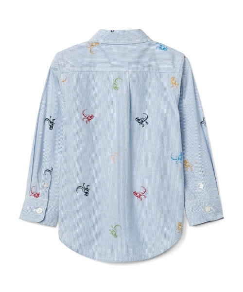 GAP（ギャップ）の「Gap 恐竜ボタンダウンシャツ（シャツ/ブラウス・キッズ・ライトブルー・100cm/80ｃｍ/95cm/105cm/110cm/90cm）」の2枚目の写真
