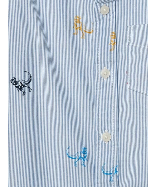 GAP（ギャップ）の「Gap 恐竜ボタンダウンシャツ（シャツ/ブラウス・キッズ・ライトブルー・100cm/80ｃｍ/95cm/105cm/110cm/90cm）」の3枚目の写真