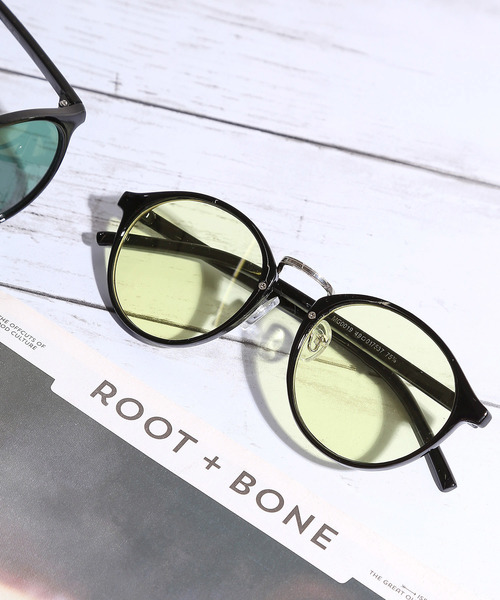 WEGO（ウィゴー）の「WEGO/コンビボストンカラーレンズサングラス（サングラス・メンズ・イエロー/グリーン/ブルー/ピンク/パープル・FREE）」の15枚目の写真