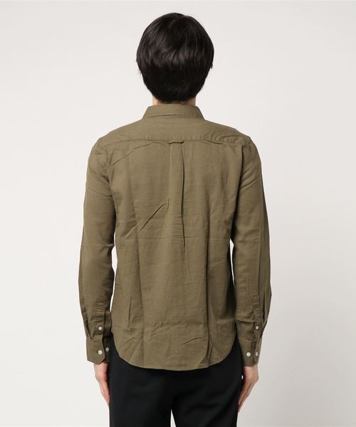 TopIsm(トップイズム)の「ストレッチ 綿麻 リネン 長袖 カラーシャツ(シャツ/ブラウス・メンズ・ブラック/ネイビー/ワイン/ブルー/ライトグリーン/オフホワイト/カーキ/ピンク/イエロー・L/LL/M)」の11枚目の写真