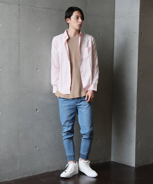 TopIsm(トップイズム)の「ストレッチ 綿麻 リネン 長袖 カラーシャツ(シャツ/ブラウス・メンズ・ブラック/ネイビー/ワイン/ブルー/ライトグリーン/オフホワイト/カーキ/ピンク/イエロー・L/LL/M)」の19枚目の写真