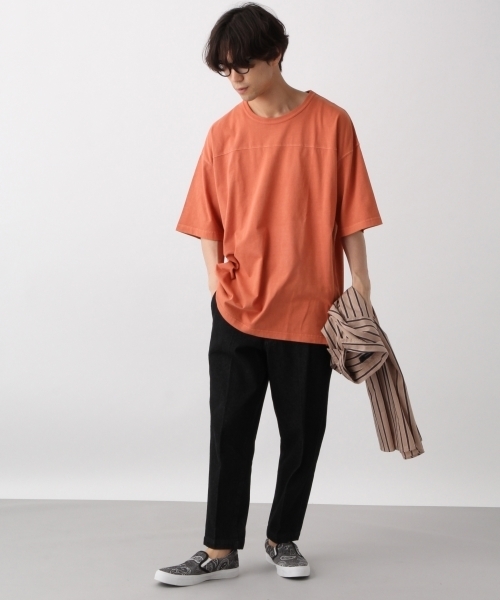 RAGEBLUE（レイジブルー）の「加工ビッグシルエットTシャツ/795084（Tシャツ/カットソー・メンズ・ベージュ/ネイビー/グレー/レッド・LARGE/MEDIUM/SMALL）」の18枚目の写真