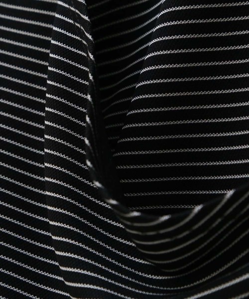 SUNBABIES（サンベイビーズ）の「[吸水速乾]アクティブ用カシュクールボーダーTシャツ（Tシャツ/カットソー・レディース・ホワイト/ブラック/ブラウン・MEDIUM）」の12枚目の写真