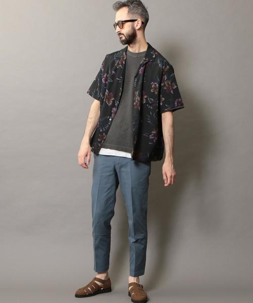 BEAUTY&YOUTH UNITED ARROWS（ビューティーアンドユースユナイテッドアローズ）の「BY ダークアロハ オープンカラー ワイドフォルム シャツ（シャツ/ブラウス・メンズ・ブラック/ダークグリーン・SMALL/MEDIUM/X-LARGE/LARGE）」の18枚目の写真