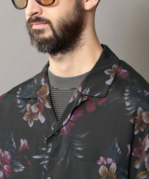 BEAUTY&YOUTH UNITED ARROWS（ビューティーアンドユースユナイテッドアローズ）の「BY ダークアロハ オープンカラー ワイドフォルム シャツ（シャツ/ブラウス・メンズ・ブラック/ダークグリーン・SMALL/MEDIUM/X-LARGE/LARGE）」の14枚目の写真