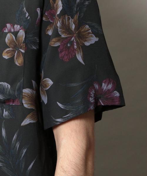 BEAUTY&YOUTH UNITED ARROWS（ビューティーアンドユースユナイテッドアローズ）の「BY ダークアロハ オープンカラー ワイドフォルム シャツ（シャツ/ブラウス・メンズ・ブラック/ダークグリーン・SMALL/MEDIUM/X-LARGE/LARGE）」の11枚目の写真