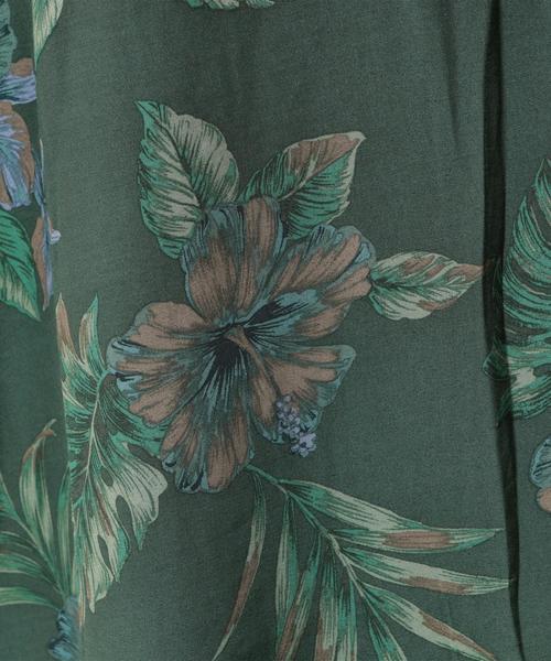 BEAUTY&YOUTH UNITED ARROWS（ビューティーアンドユースユナイテッドアローズ）の「BY ダークアロハ オープンカラー ワイドフォルム シャツ（シャツ/ブラウス・メンズ・ブラック/ダークグリーン・SMALL/MEDIUM/X-LARGE/LARGE）」の5枚目の写真