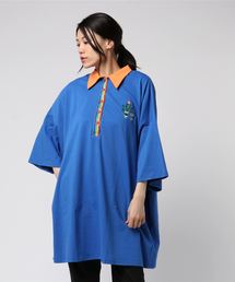 PUNYUS | 半袖バイカラービッグポロシャツ(ポロシャツ)