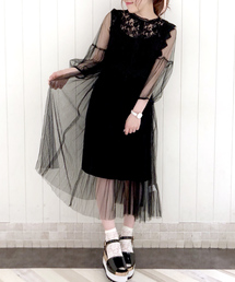 archives | レース×チュールプリーツワンピース(ワンピース)