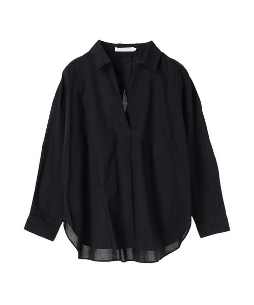 AMERICAN HOLIC（アメリカンホリック）の「ベーシックスキッパーシャツ＊（シャツ/ブラウス・レディース・ベージュ/ネイビー/ベージュ系その他4/ブラック系その他3/オフホワイト/その他8・M/L）」の20枚目の写真