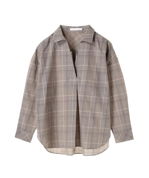 AMERICAN HOLIC（アメリカンホリック）の「ベーシックスキッパーシャツ＊（シャツ/ブラウス・レディース・ベージュ/ネイビー/ベージュ系その他4/ブラック系その他3/オフホワイト/その他8・M/L）」の19枚目の写真