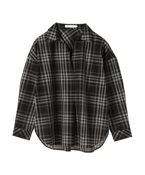 AMERICAN HOLIC（アメリカンホリック）の「ベーシックスキッパーシャツ＊（シャツ/ブラウス・レディース・ベージュ/ネイビー/ベージュ系その他4/ブラック系その他3/オフホワイト/その他8・M/L）」の17枚目の写真