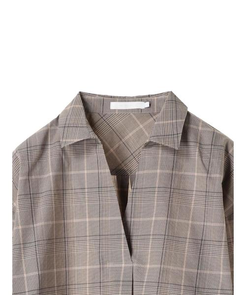 AMERICAN HOLIC（アメリカンホリック）の「ベーシックスキッパーシャツ＊（シャツ/ブラウス・レディース・ベージュ/ネイビー/ベージュ系その他4/ブラック系その他3/オフホワイト/その他8・M/L）」の10枚目の写真