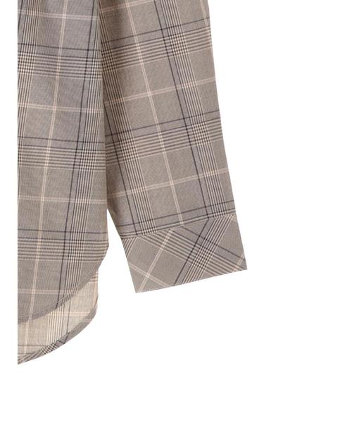 AMERICAN HOLIC（アメリカンホリック）の「ベーシックスキッパーシャツ＊（シャツ/ブラウス・レディース・ベージュ/ネイビー/ベージュ系その他4/ブラック系その他3/オフホワイト/その他8・M/L）」の9枚目の写真