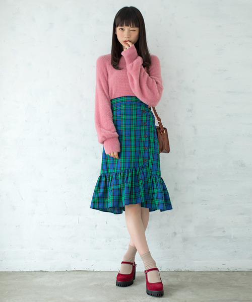 WEGO（ウィゴー）の「WEGO/チャンキーヒールシューズ（パンプス・レディース・ブラック/その他1/ワイン・MEDIUM/LARGE）」の6枚目の写真