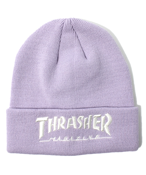 THRASHER(スラッシャー)の「∴WEGO/THRASHERニットキャップ(ニットキャップ/ビーニー・レディース・ホワイト/グリーン/パープル/ピンク/ブラック/サックスブルー・FREE)」の19枚目の写真
