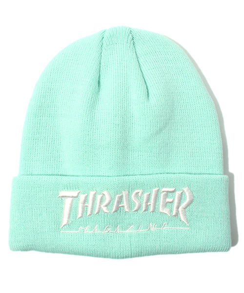 THRASHER(スラッシャー)の「∴WEGO/THRASHERニットキャップ(ニットキャップ/ビーニー・レディース・ホワイト/グリーン/パープル/ピンク/ブラック/サックスブルー・FREE)」の16枚目の写真