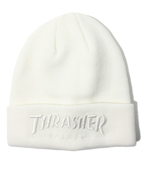 THRASHER(スラッシャー)の「∴WEGO/THRASHERニットキャップ(ニットキャップ/ビーニー・レディース・ホワイト/グリーン/パープル/ピンク/ブラック/サックスブルー・FREE)」の13枚目の写真