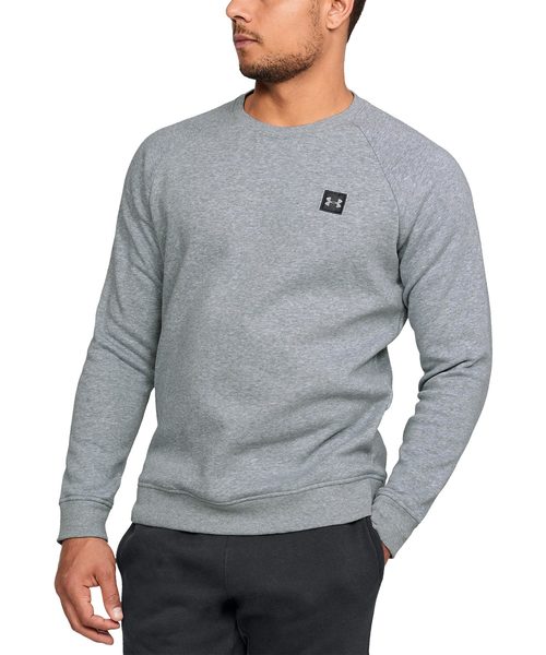 UNDER ARMOUR（アンダーアーマー）の「UAライバルフリースクルー(ライフスタイル/ロングスリーブ/MEN)[1320738]（スウェット・メンズ・ライトグレー/ブラック/ダークインディゴブルー/カーキ/コバルトブルー・SM/XXL/MD/LG/XL）」の3枚目の写真